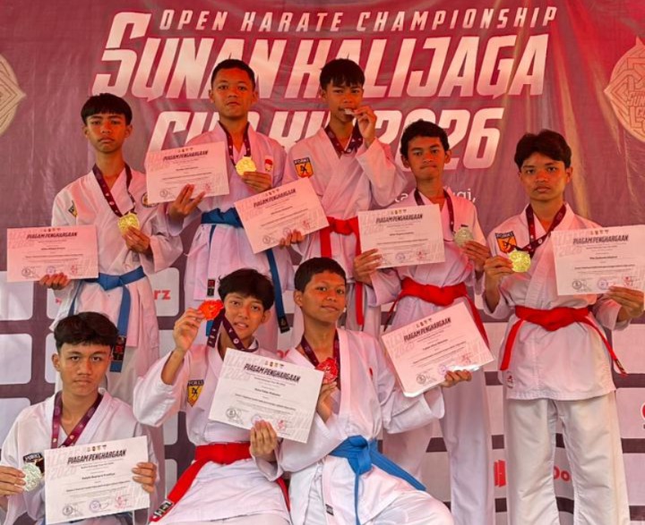 Karate MTsN 9 Bantul Berjaya, Raih 9 Medali Sunan Kalijaga Championship 2026